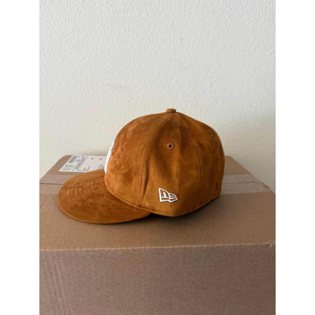Hidden NY x New Era New York Yankees 59FIFTY Suede Fitted Hat Brown Size 7 1/2