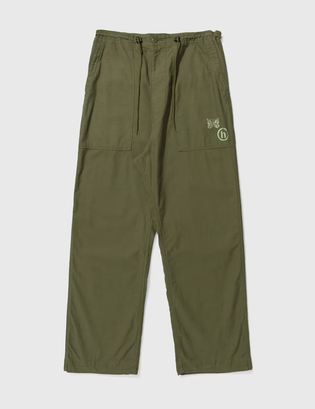 Hidden x Needles Olive String Fatigue Pants