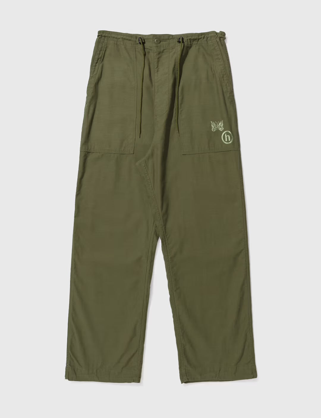 Hidden x Needles Olive String Fatigue Pants