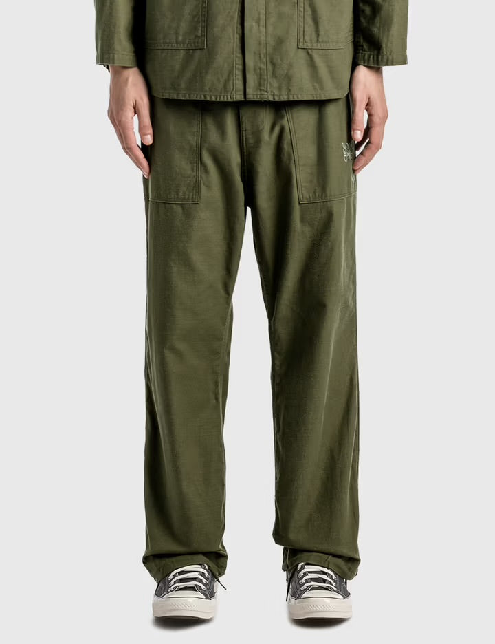Hidden x Needles Olive String Fatigue Pants