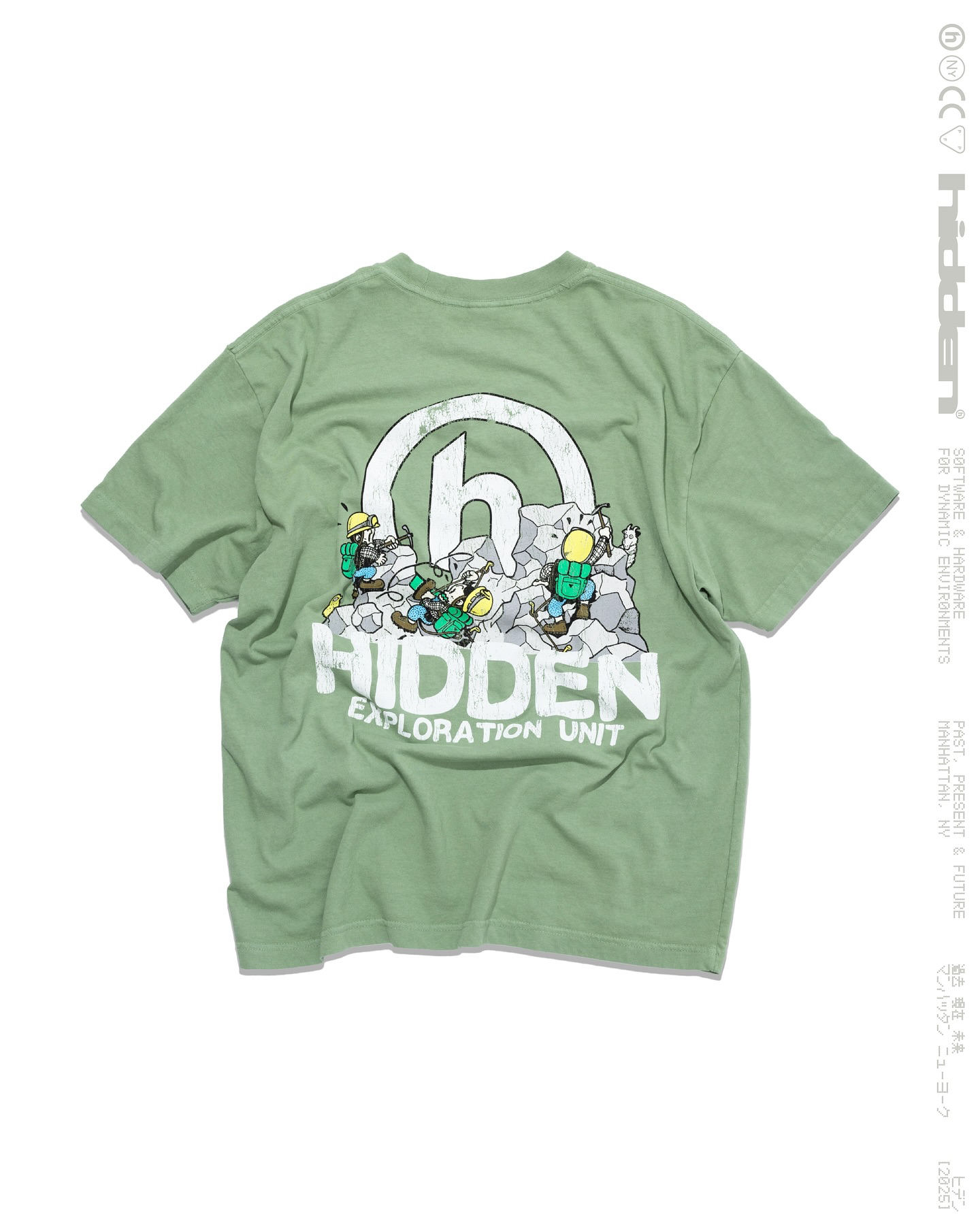 Hidden NY Billi Go Tee Green Hidden Exploration Unit Graphic T-Shirt