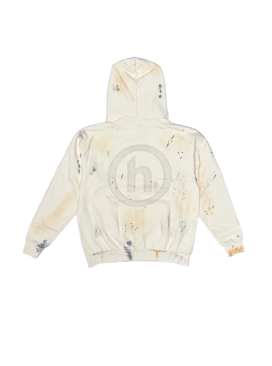 Hidden NY H Logo Painted Hoodie M Brand New