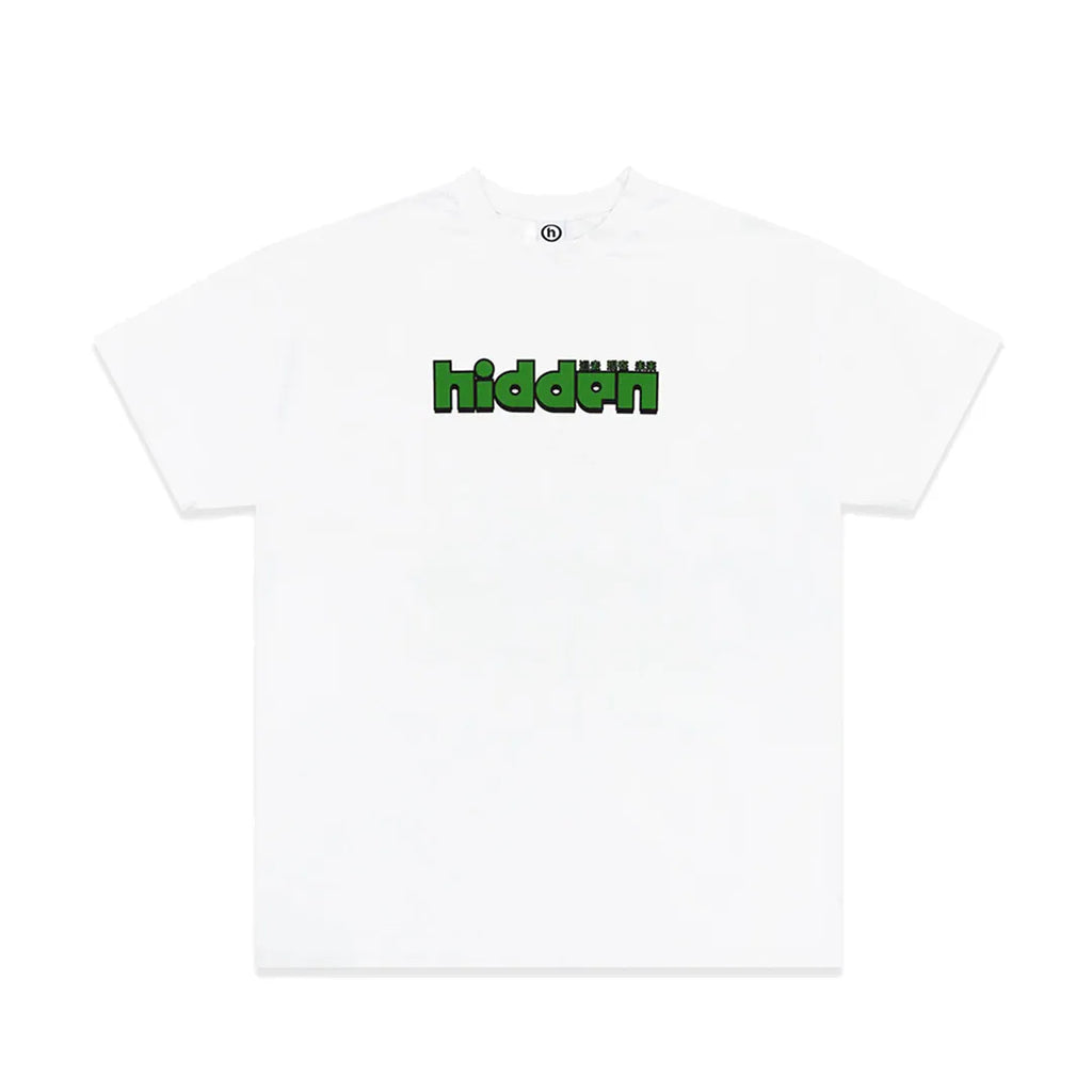 Hidden NY Car Graphic Tee White Racing Driver Logo T-Shirt Front & Back