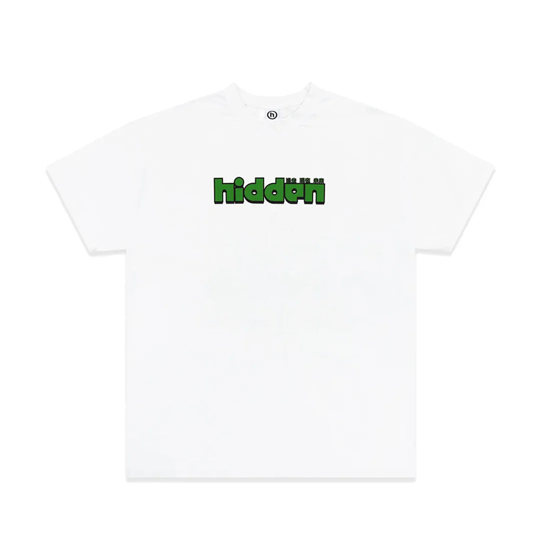 Hidden NY Car Graphic Tee White Racing Driver Logo T-Shirt Front & Back
