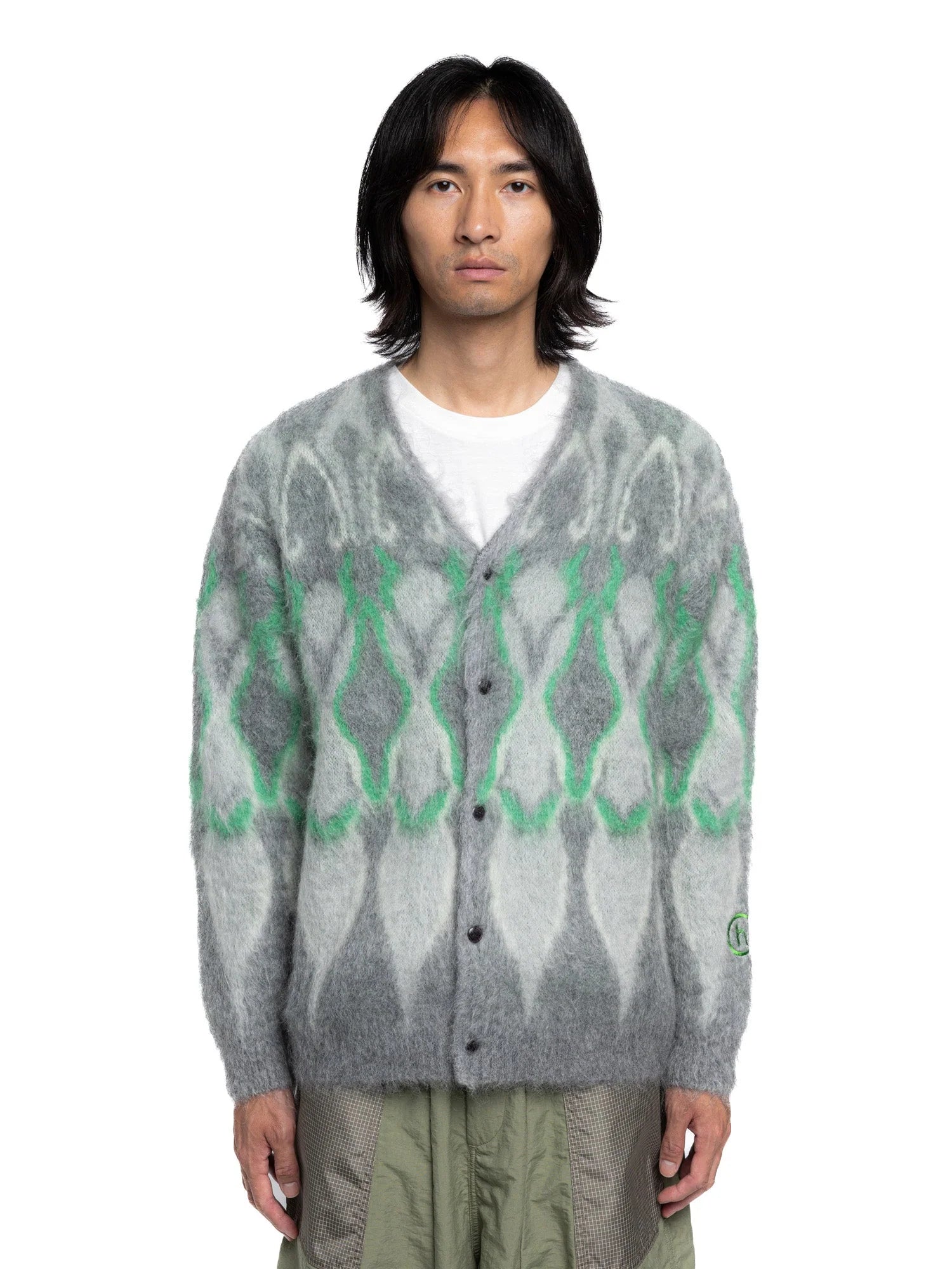 Hidden x Needles Psychedelic Mohair Cardigan