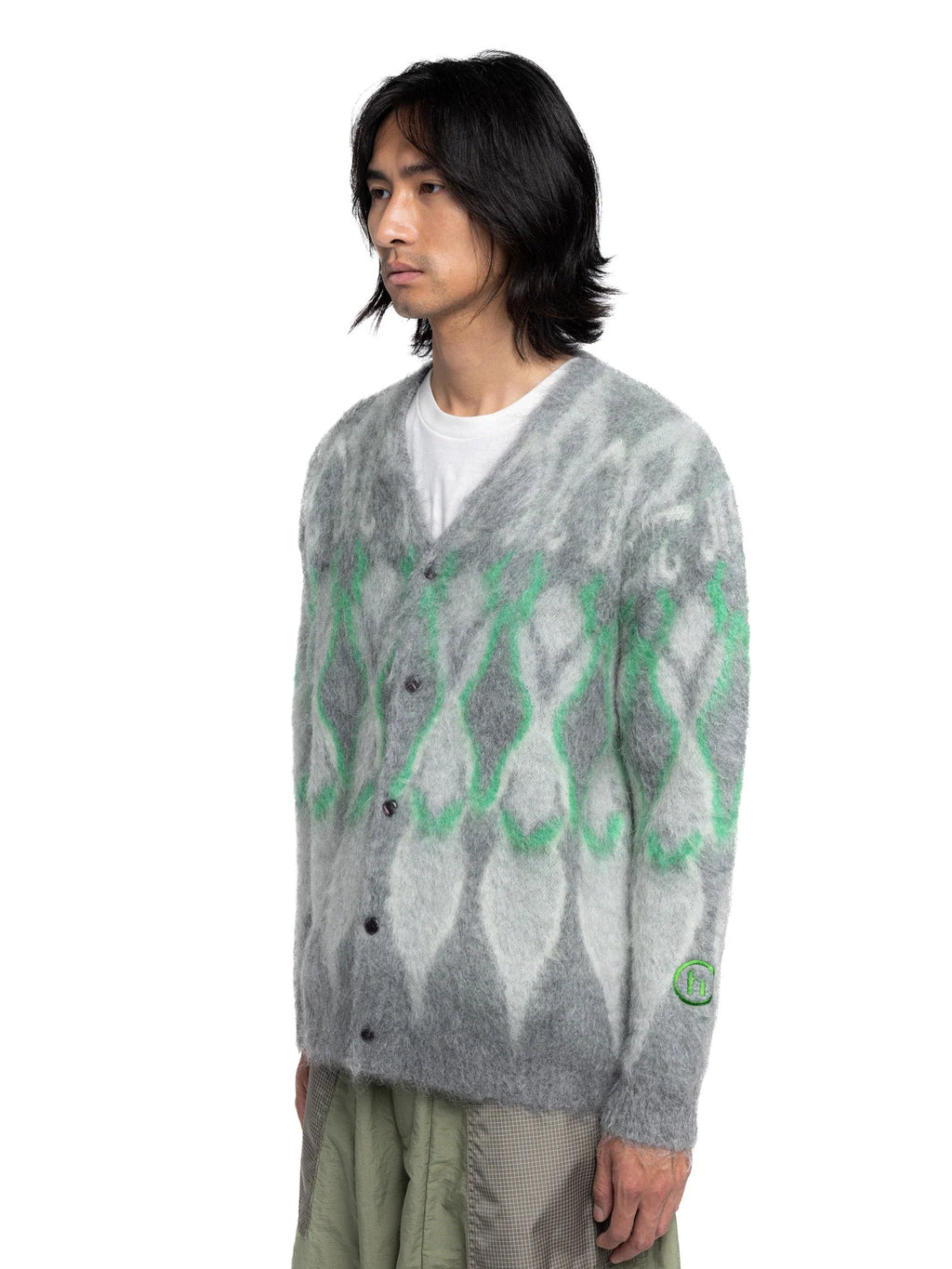 Hidden x Needles Psychedelic Mohair Cardigan