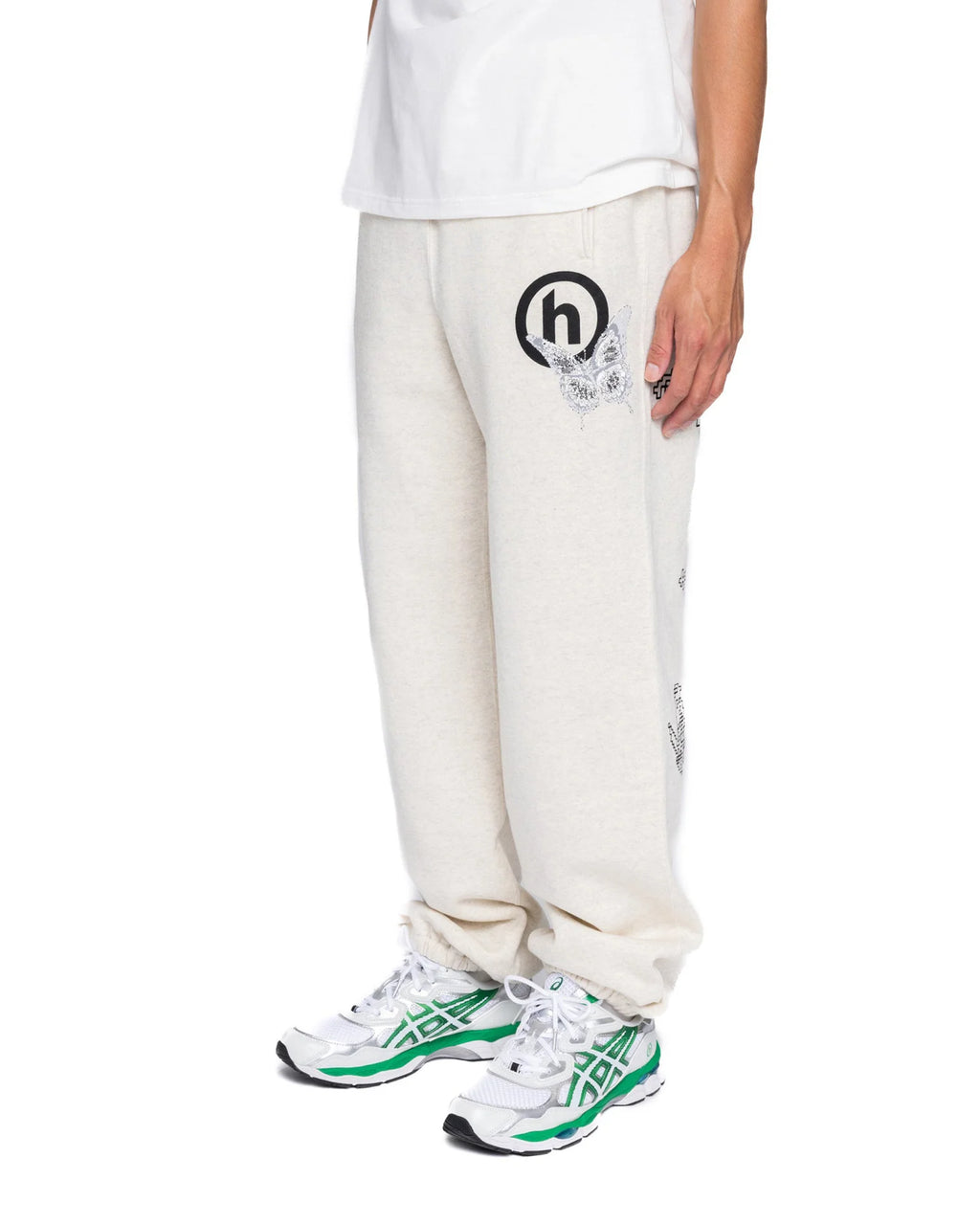 Hidden x Needles H Logo Pixel Butterfly Sweatpants