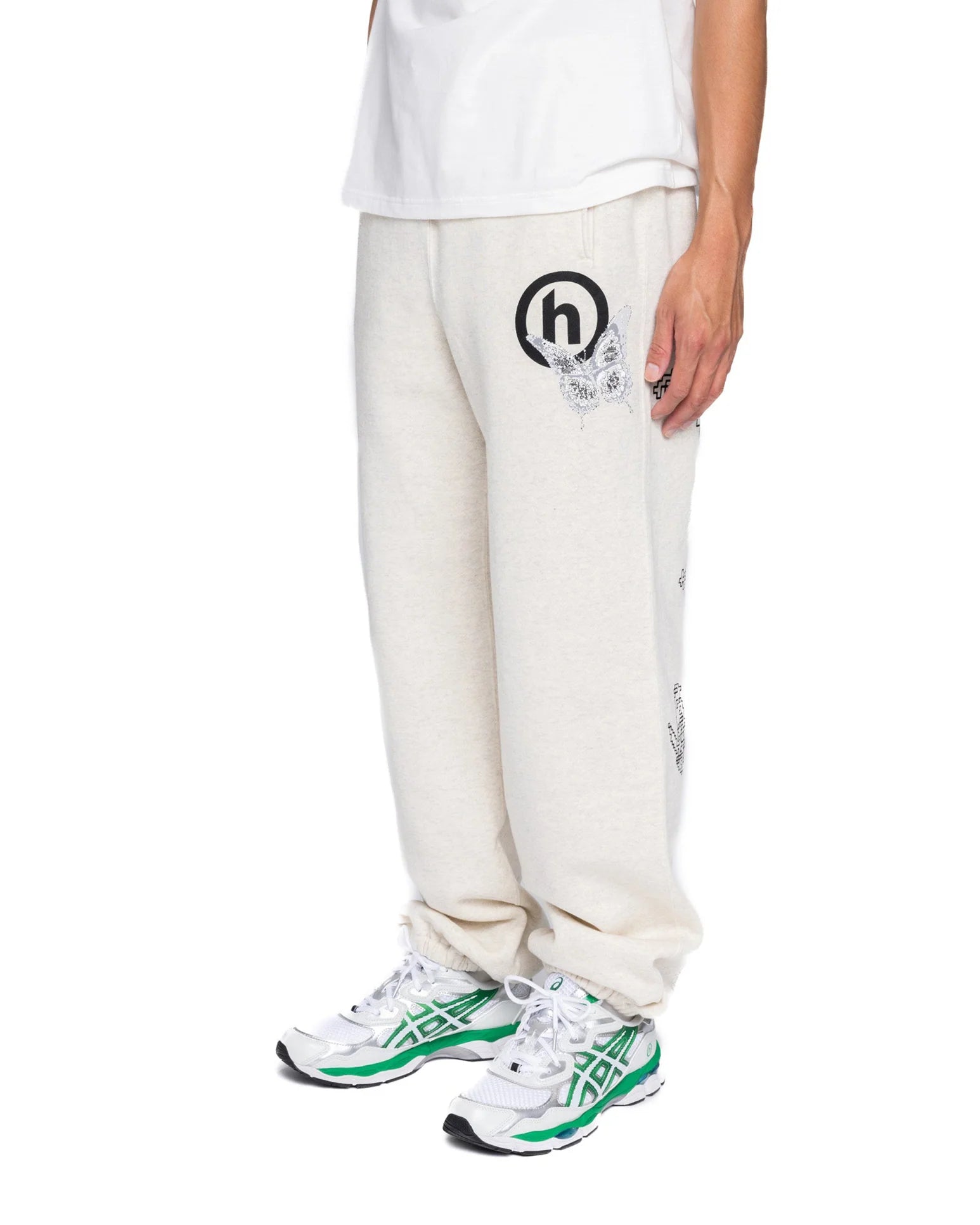Hidden x Needles H Logo Pixel Butterfly Sweatpants