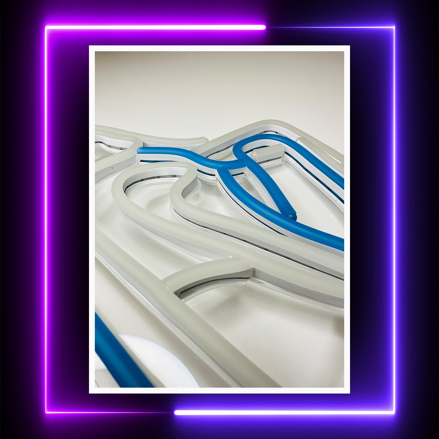 Blue Air Boot Sneakers Shoe Neon Sign Acryli