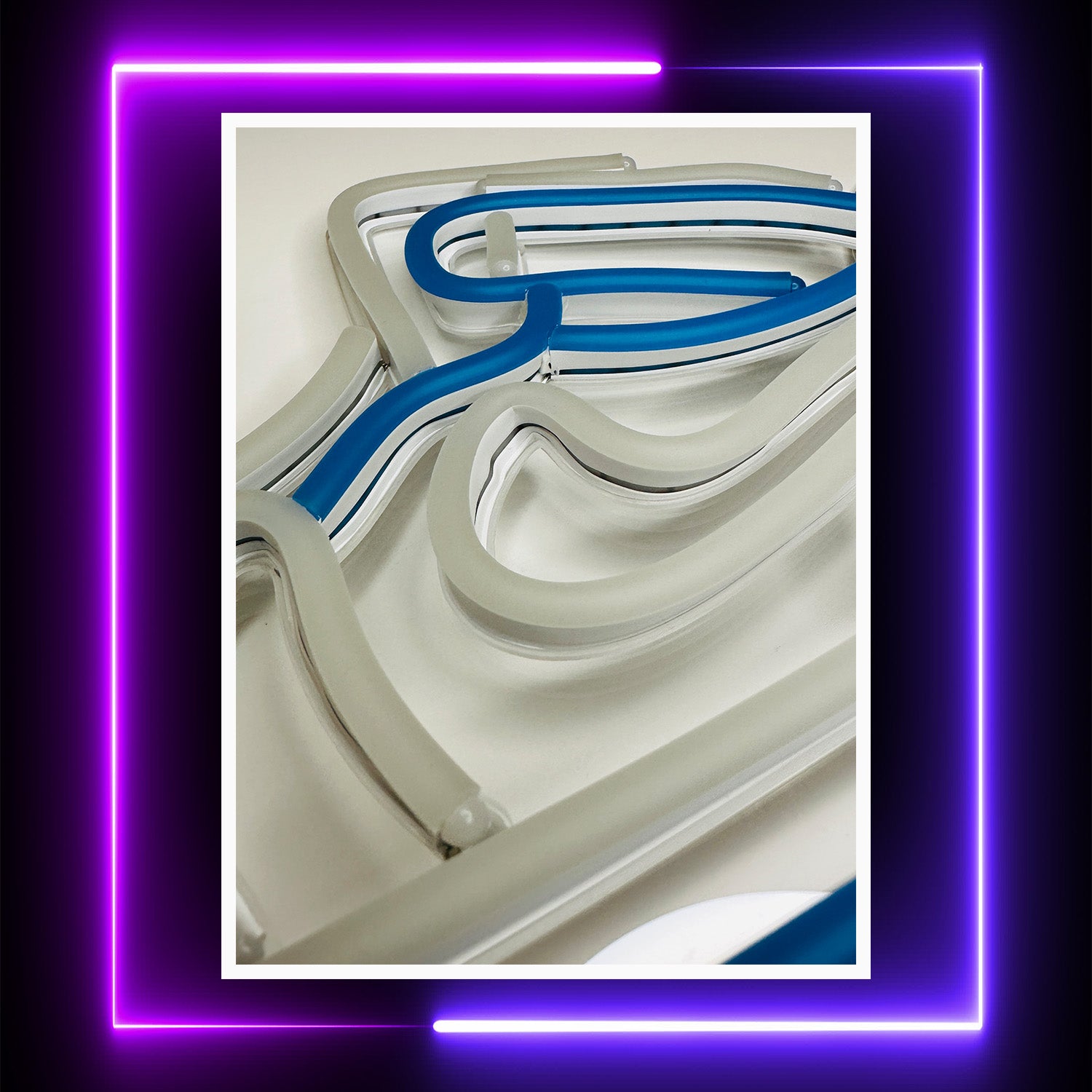 Blue Air Boot Sneakers Shoe Neon Sign Acryli