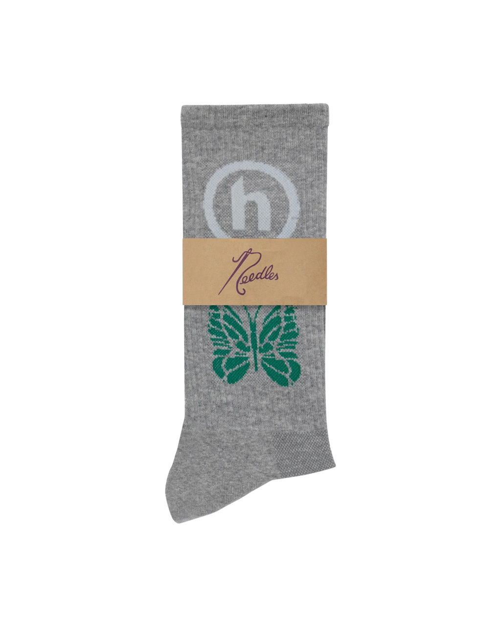 Hidden Needles Logo Sock