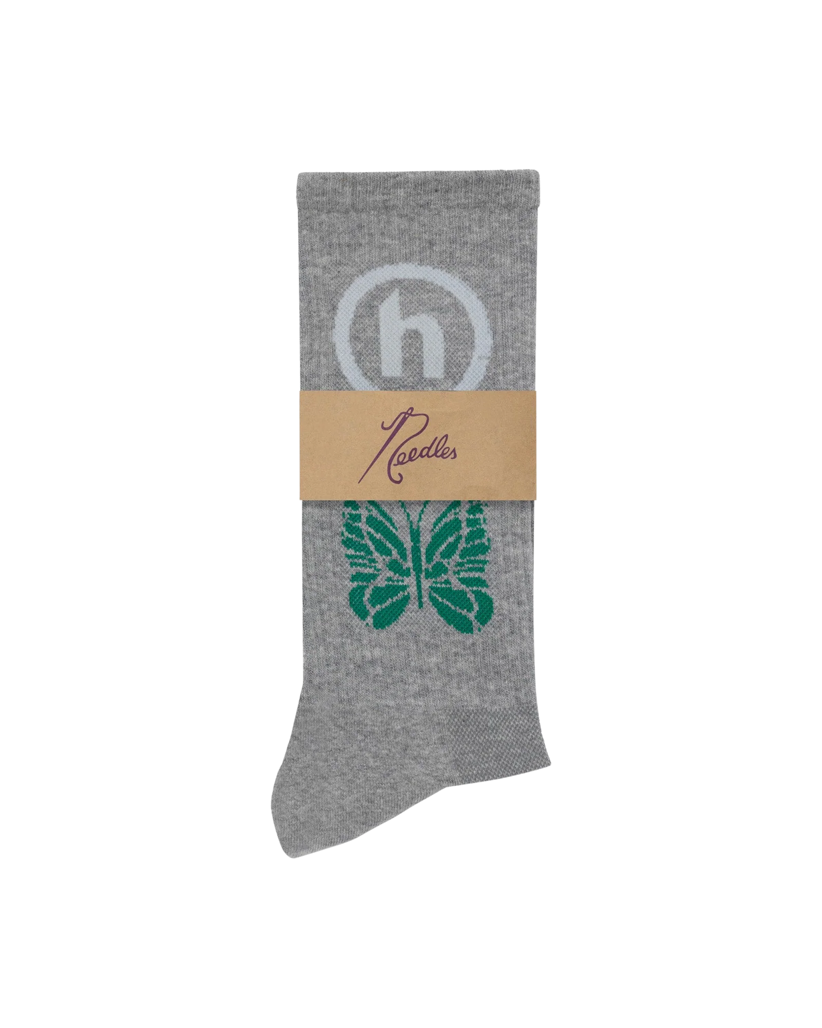Hidden Needles Logo Sock
