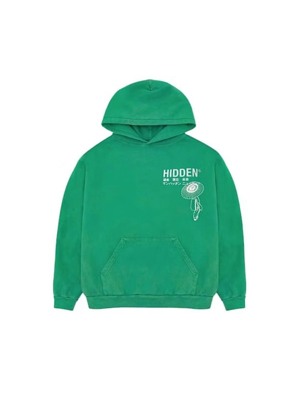 Hidden Geisha Hoodie - Green