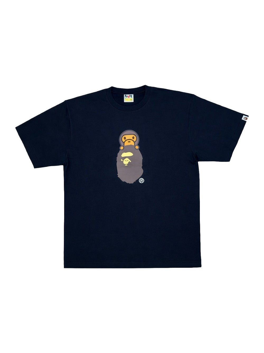 A BATHING APE BAPE HEAD BABY MIL TEE ' BLACK'