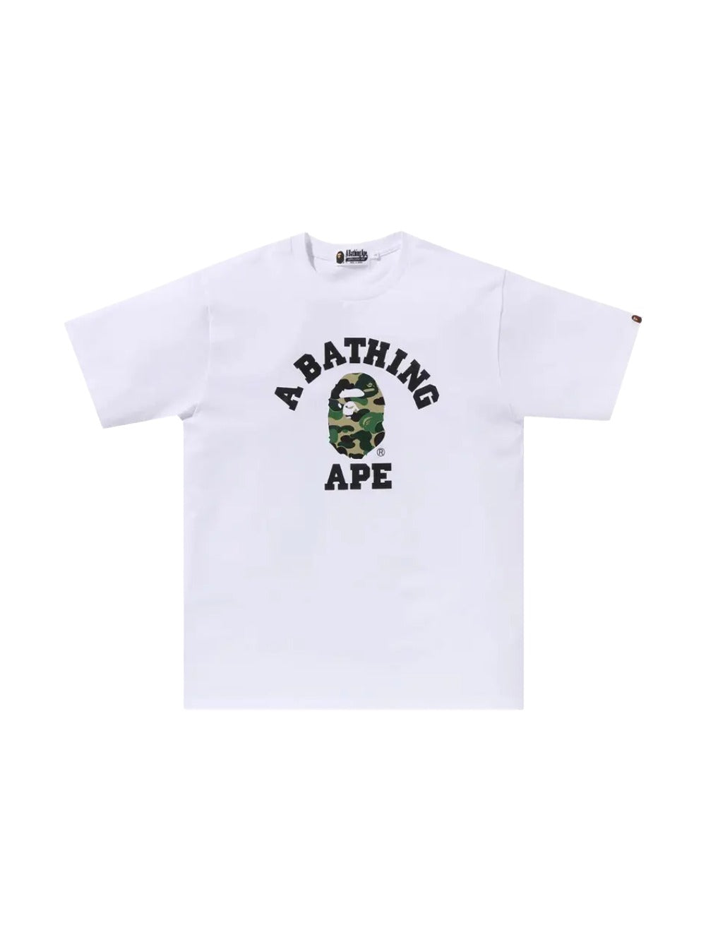 BAPE 1st Camo College Tee 'White/Yellow