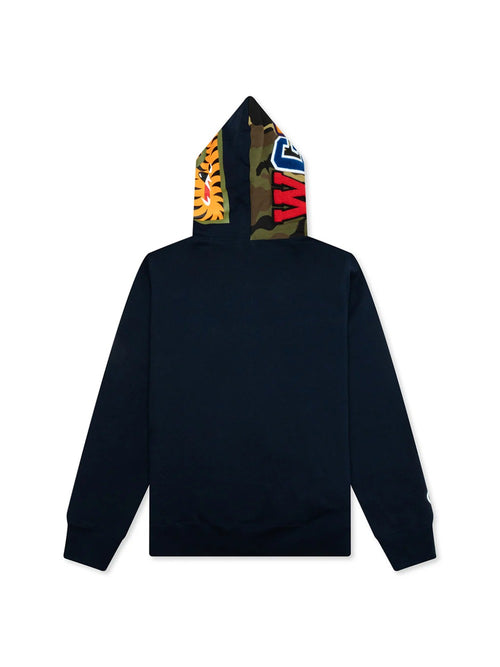 A BATHING APE Type 1ST SHARK FULL ZIP HOODIE - NAVY