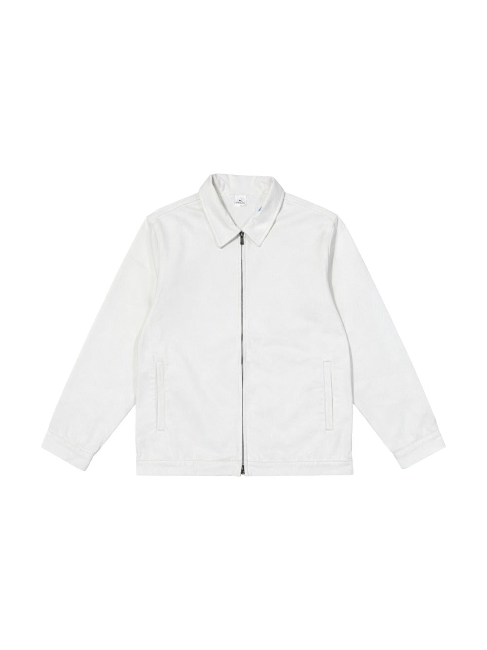 MARKET Studios Work Jacket Cream Canvas Zip Jacket Peace Hand Logo