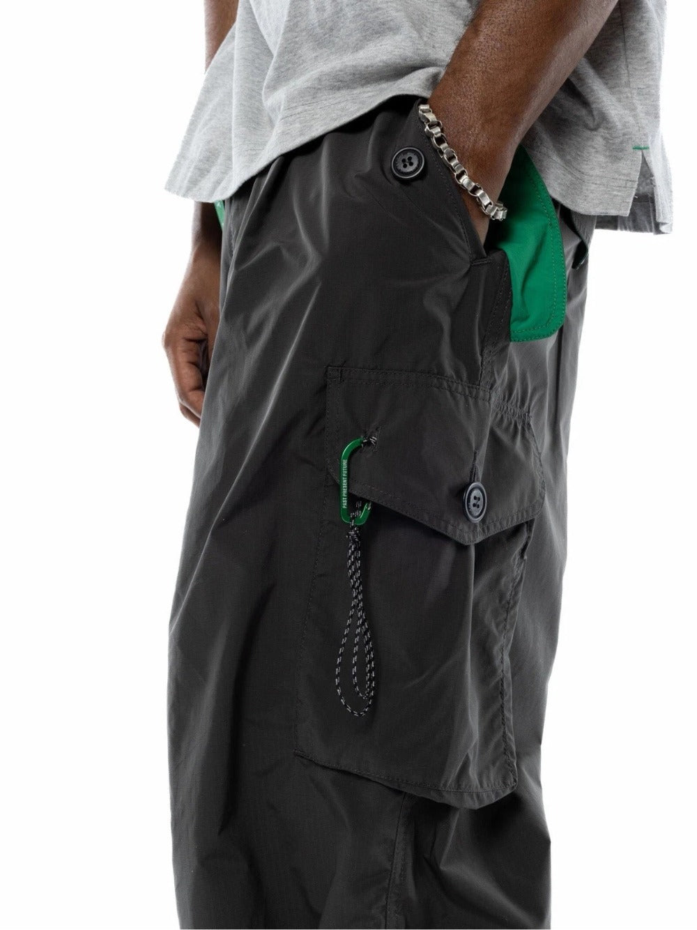 Hidden NY x andWandwer Oversized Cargo Pants 'Charcoal'