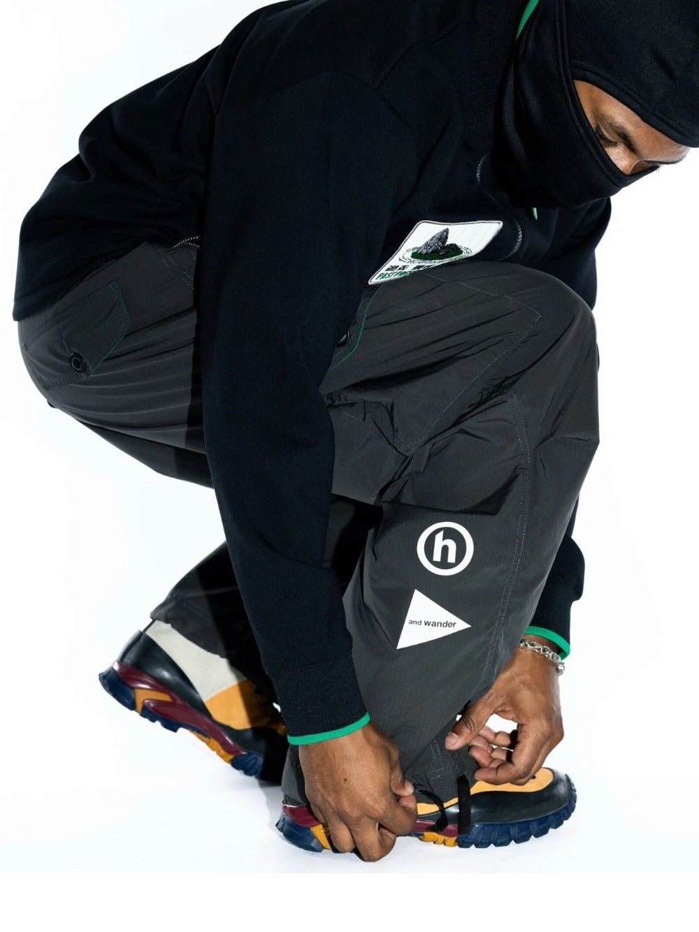 Hidden NY x andWandwer Oversized Cargo Pants 'Charcoal'