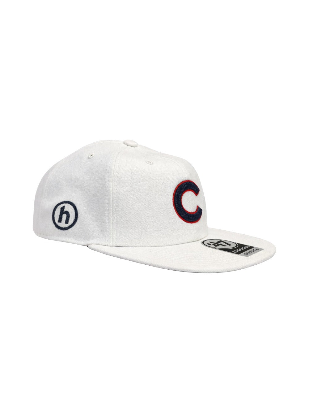 Hidden NY x ’47 Chicago Cubs Captain Snapback White Hat Hidden Logo