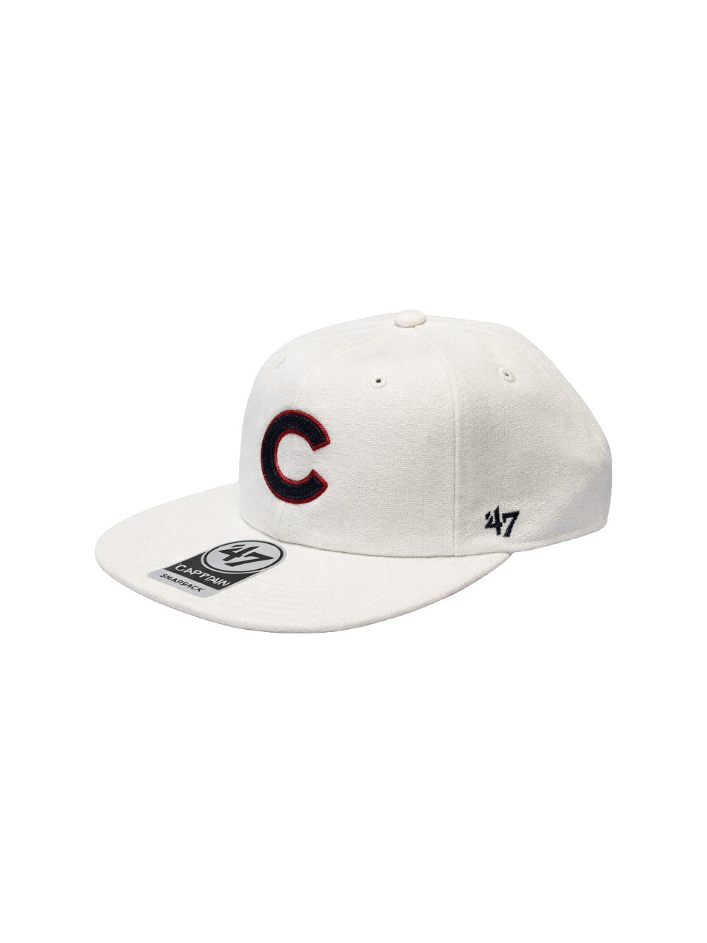 キャップ HIDDEN Logo Hat Hidden NY x '47 Chicago Cubs Captain Snapback White Hat Hidden