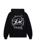 Anti Social Social Club x Fragment Design Half Tone Logo Hoodie 'Black/Grey'