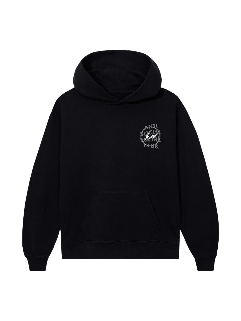 Anti Social Social Club x Fragment Design Half Tone Logo Hoodie 'Black/Grey'