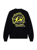 Anti Social Social Club x Fragment Design Bolt Crewneck 'Black/Yellow'