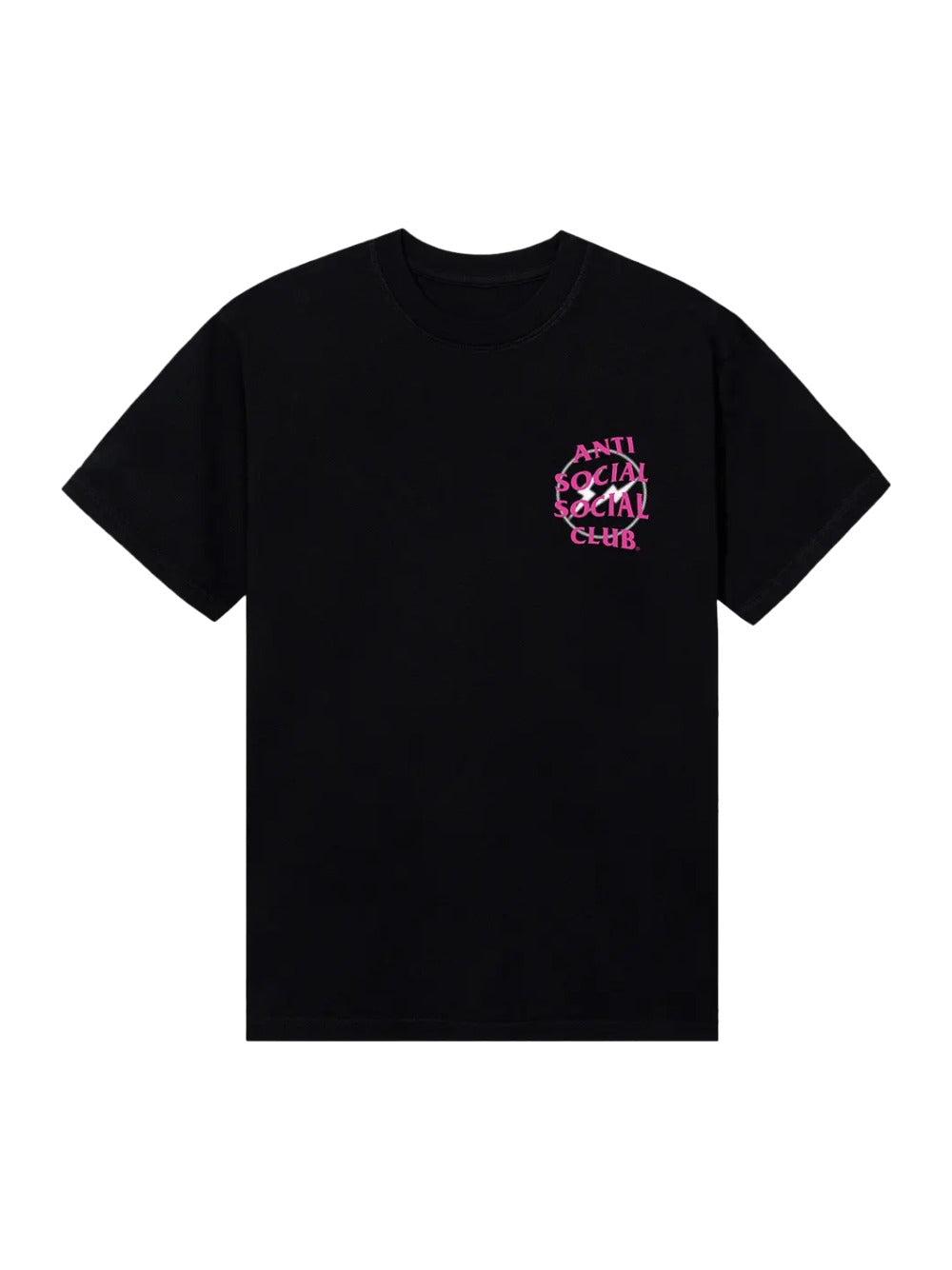 Anti Social Social Club x Fragment Design Half Tone Logo Tee 'Black/Pink'
