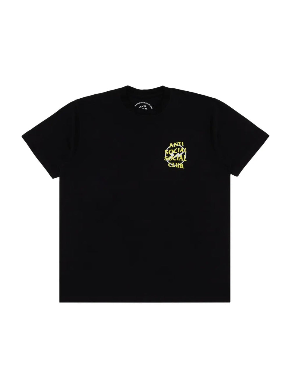 Anti Social Social Club x Fragment Design Half Tone Logo Tee 'Black/Yellow'