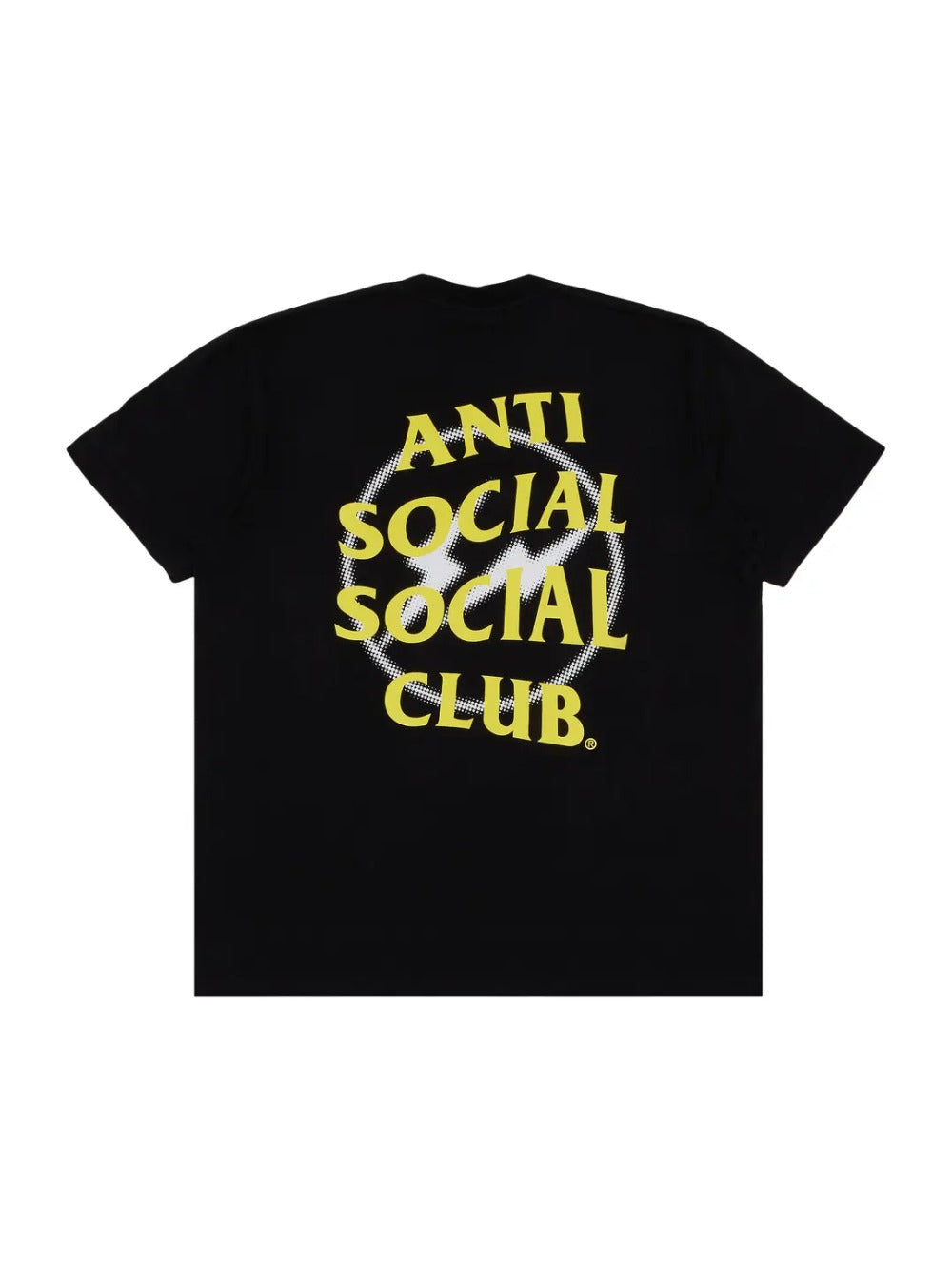 Anti Social Social Club x Fragment Design Half Tone Logo Tee 'Black/Yellow'