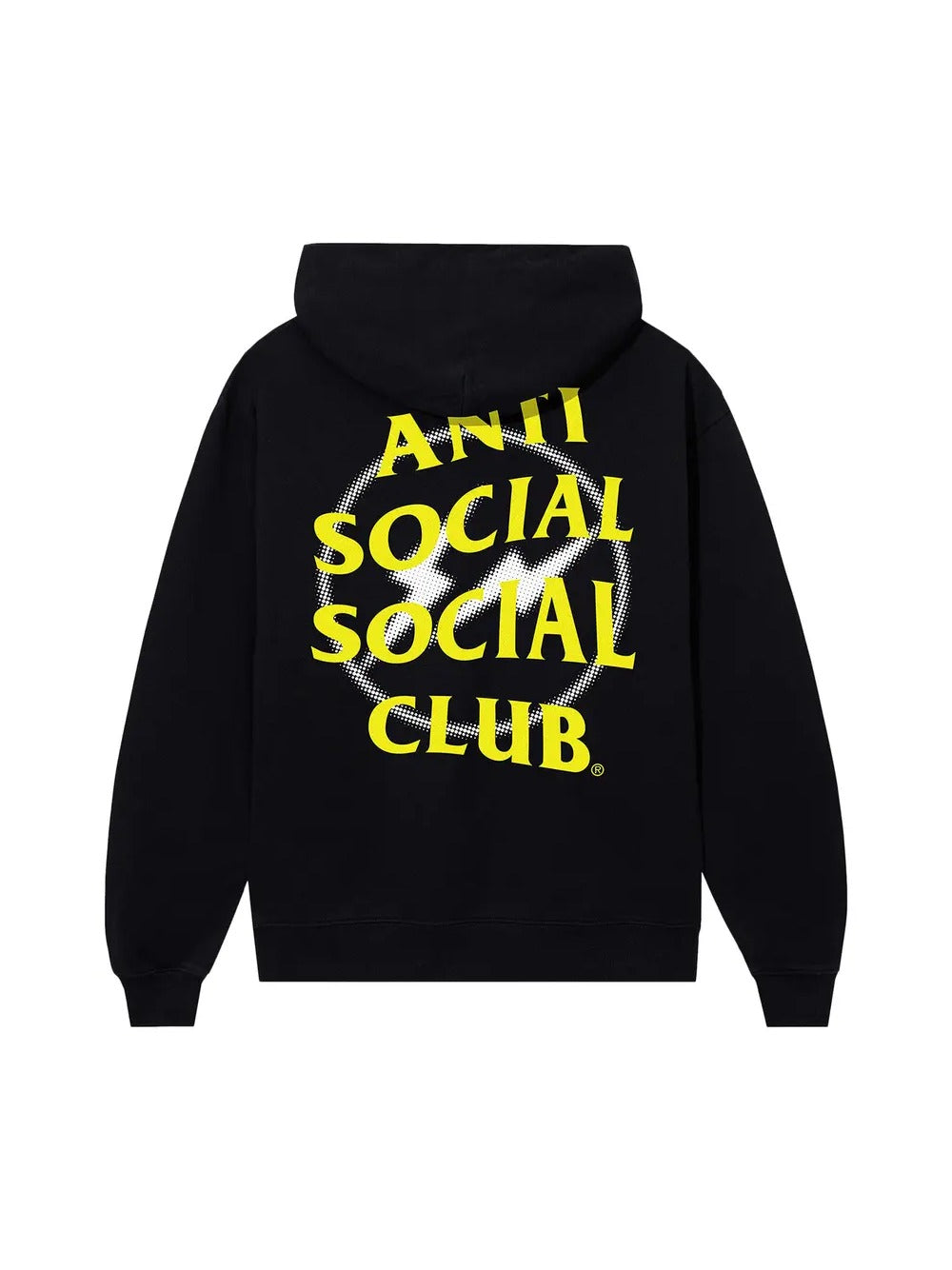 Anti Social Social Club x Fragment Design Half Tone Logo Hoodie 'Black/Yellow'