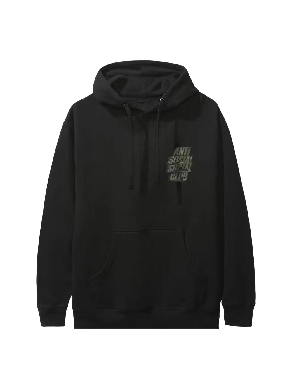 Anti Social Social Club Blocked Hoodie 'Black/Green Camo'