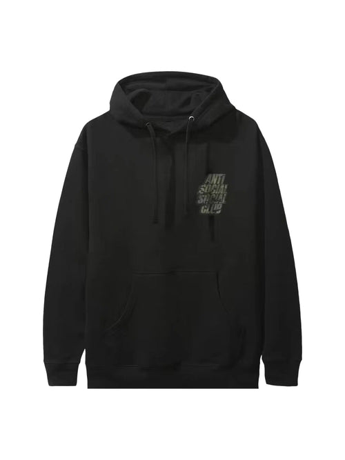 Anti Social Social Club Blocked Hoodie 'Black/Green Camo'