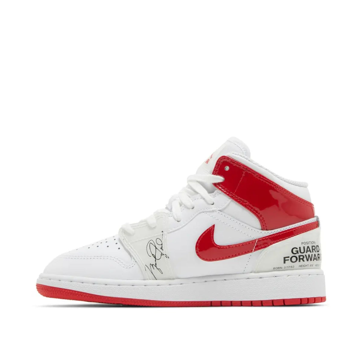 Air Jordan 1 Mid GS Rookie Season White Red Size 6Y New
