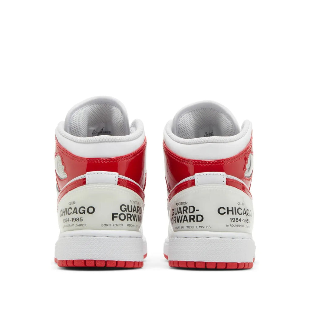 Air Jordan 1 Mid GS Rookie Season White Red Size 6Y New