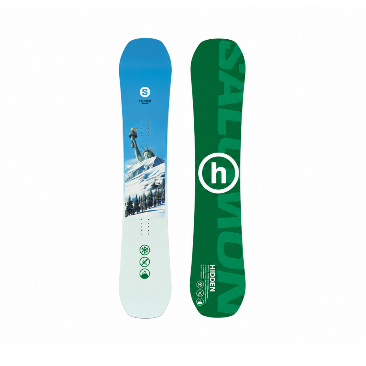 Salomon x Hidden NY Snowboard Green Blue Limited Edition