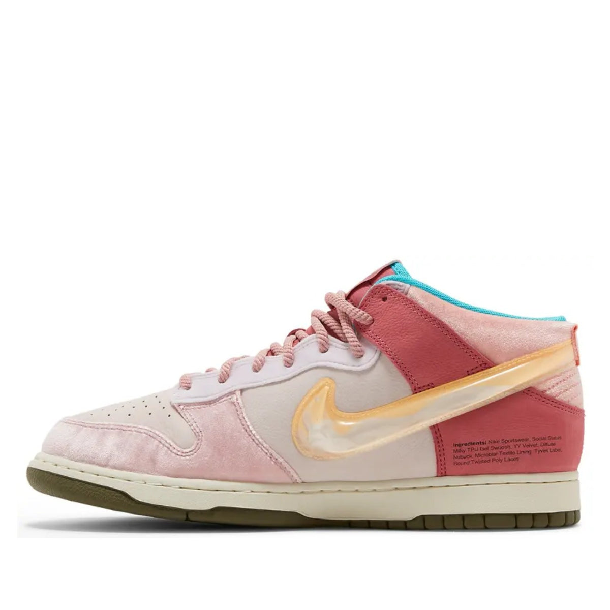Social Status x Nike Dunk Mid 'Strawberry Milk'
