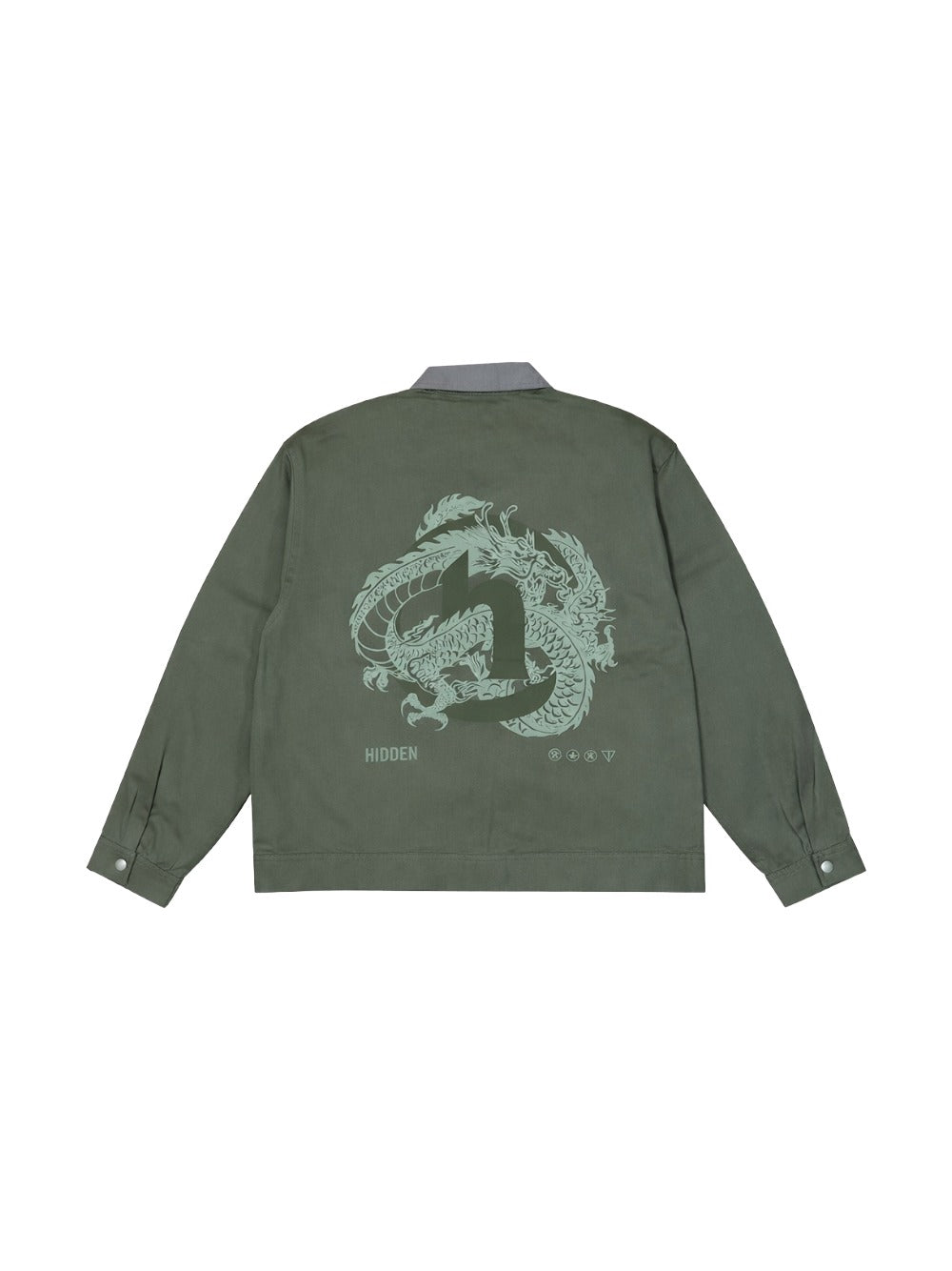 Hidden NY Dragon Mechanics Jacket - Olive