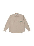 Hidden NY Hardware Tech Button Up Shirt - Khaki