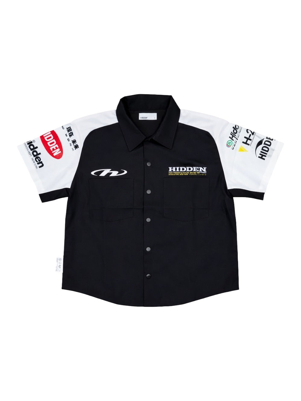Hidden NY Pit Crew Work Shirt - Black/White