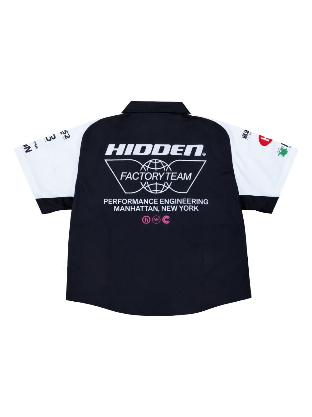 Hidden NY Pit Crew Work Shirt - Black/White