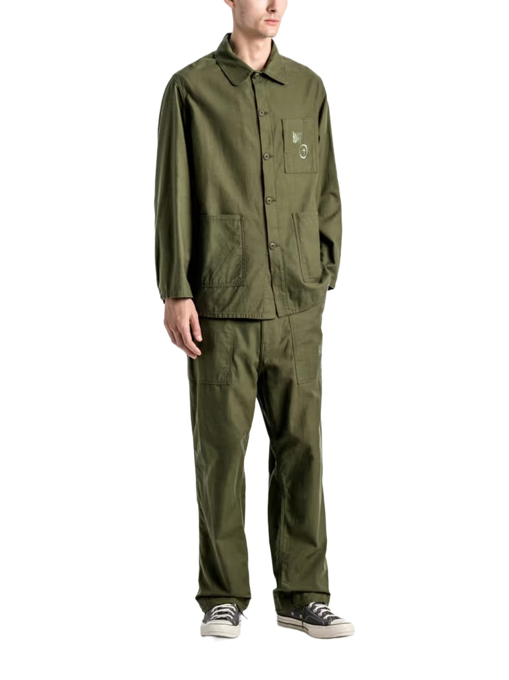 Hidden x Needles Olive Coverall Jacket