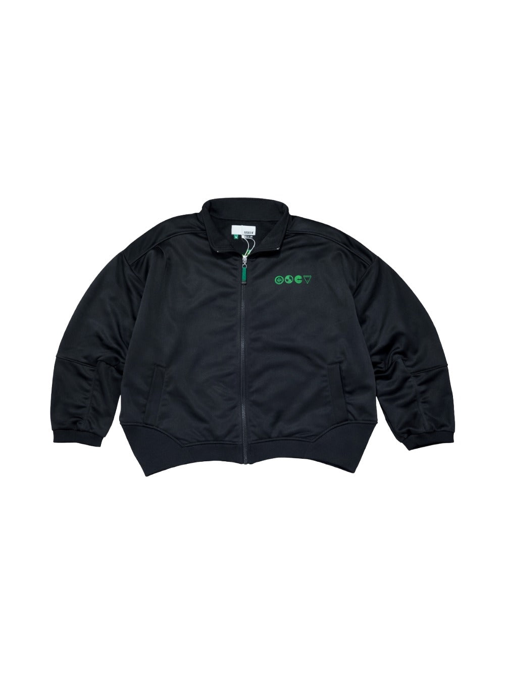 Hidden Multipaneled Track Jacket - Black