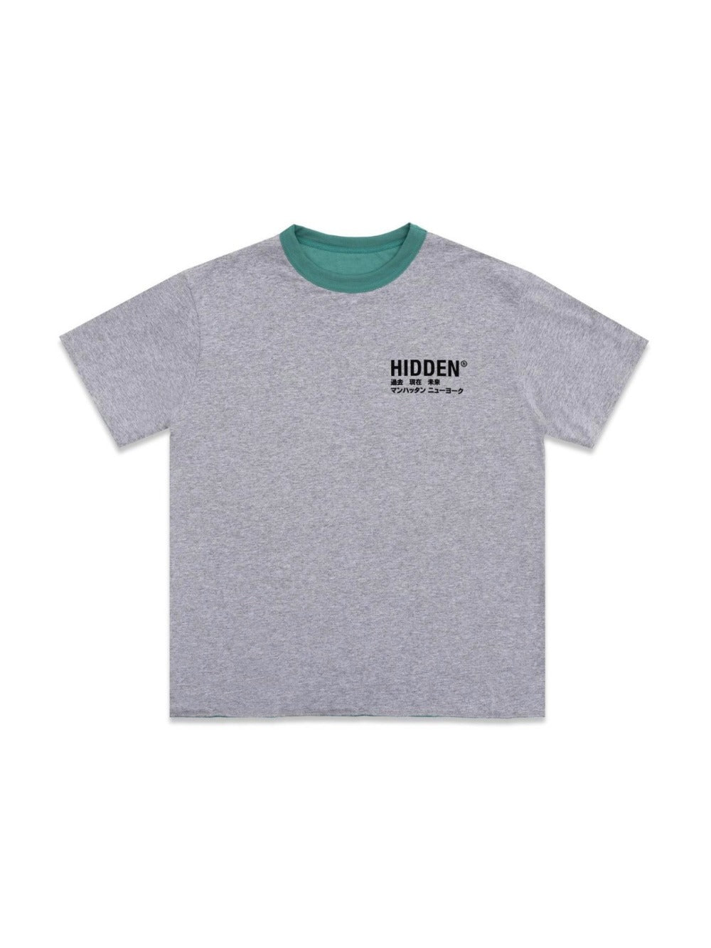 Hidden NY Mint/Heather Reversible Athletic Tee - Grey / Green