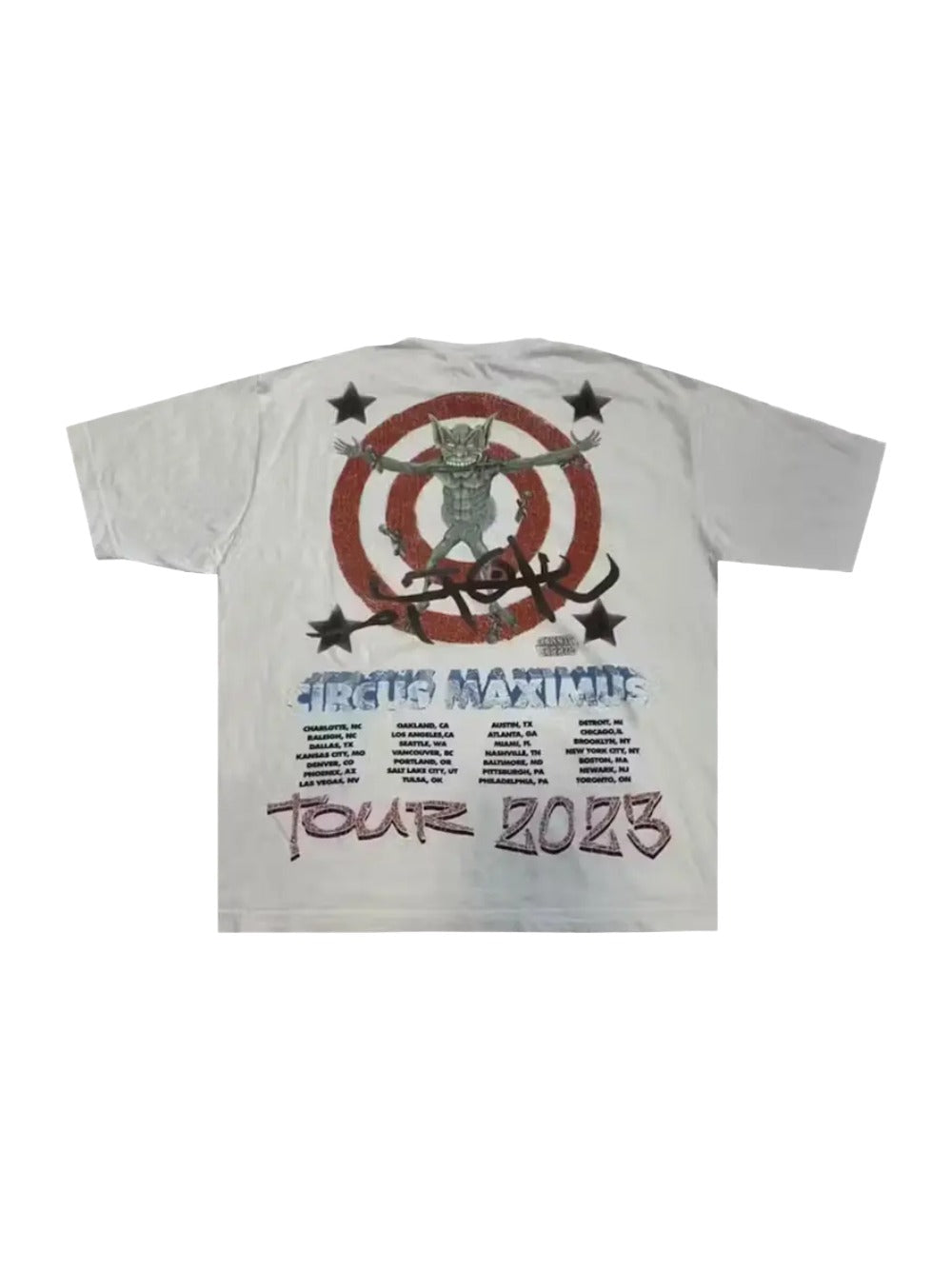 Cactus Jack by Travis Scott Utopia Circus Maximus Tour III Tee