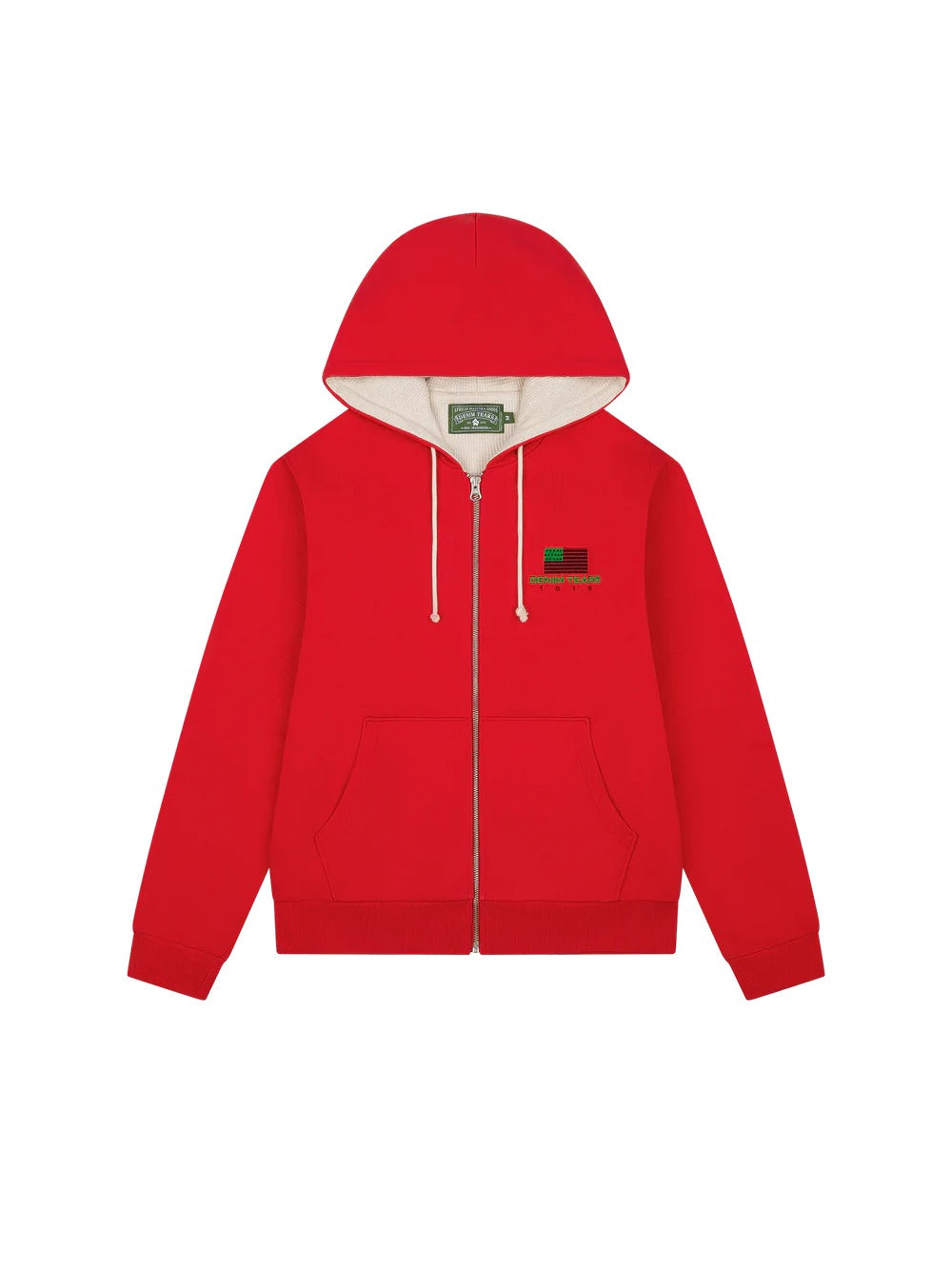 Denim Tears "ADG" Zip-Up Hoodie 'Red'