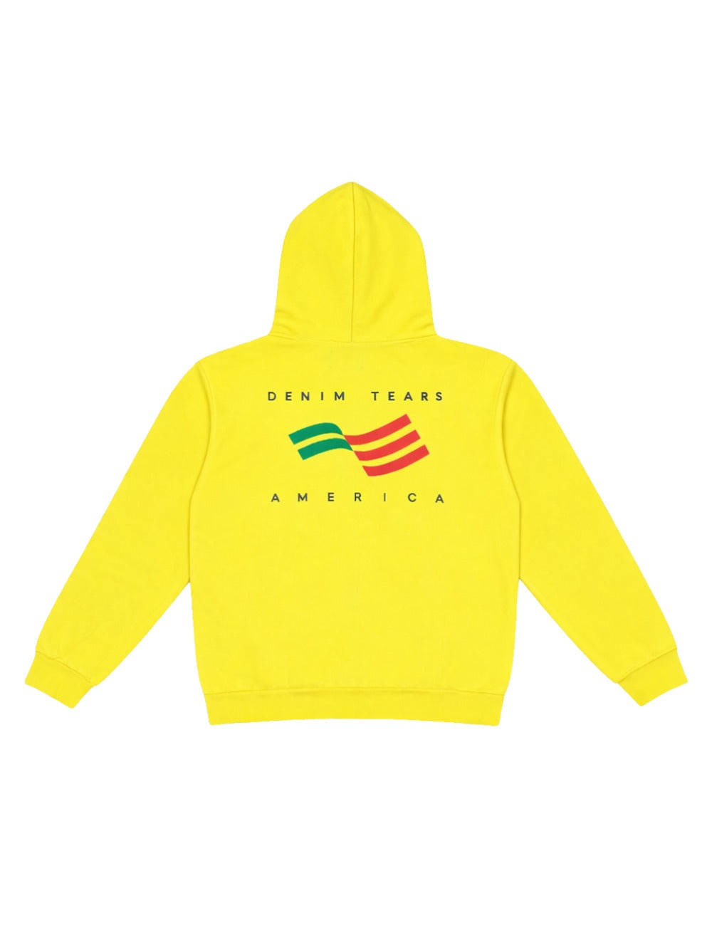 Denim Tears Ellis flag zip up Hoodie - Yellow