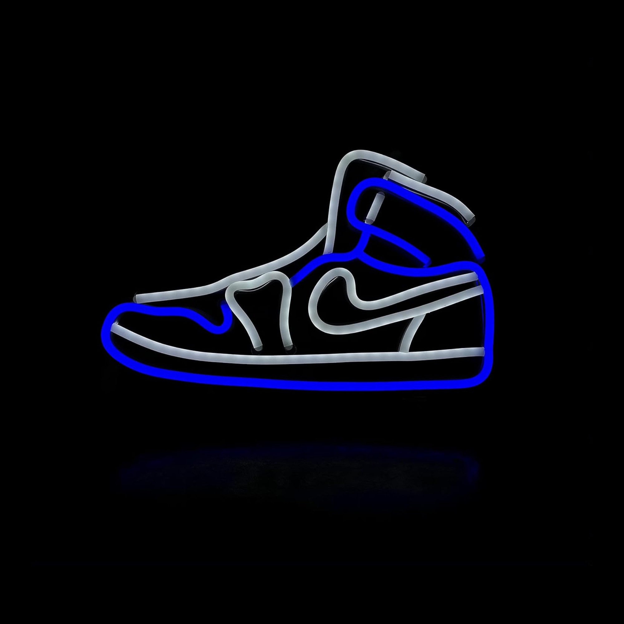 Blue Air Boot Sneakers Shoe Neon Sign Acryli