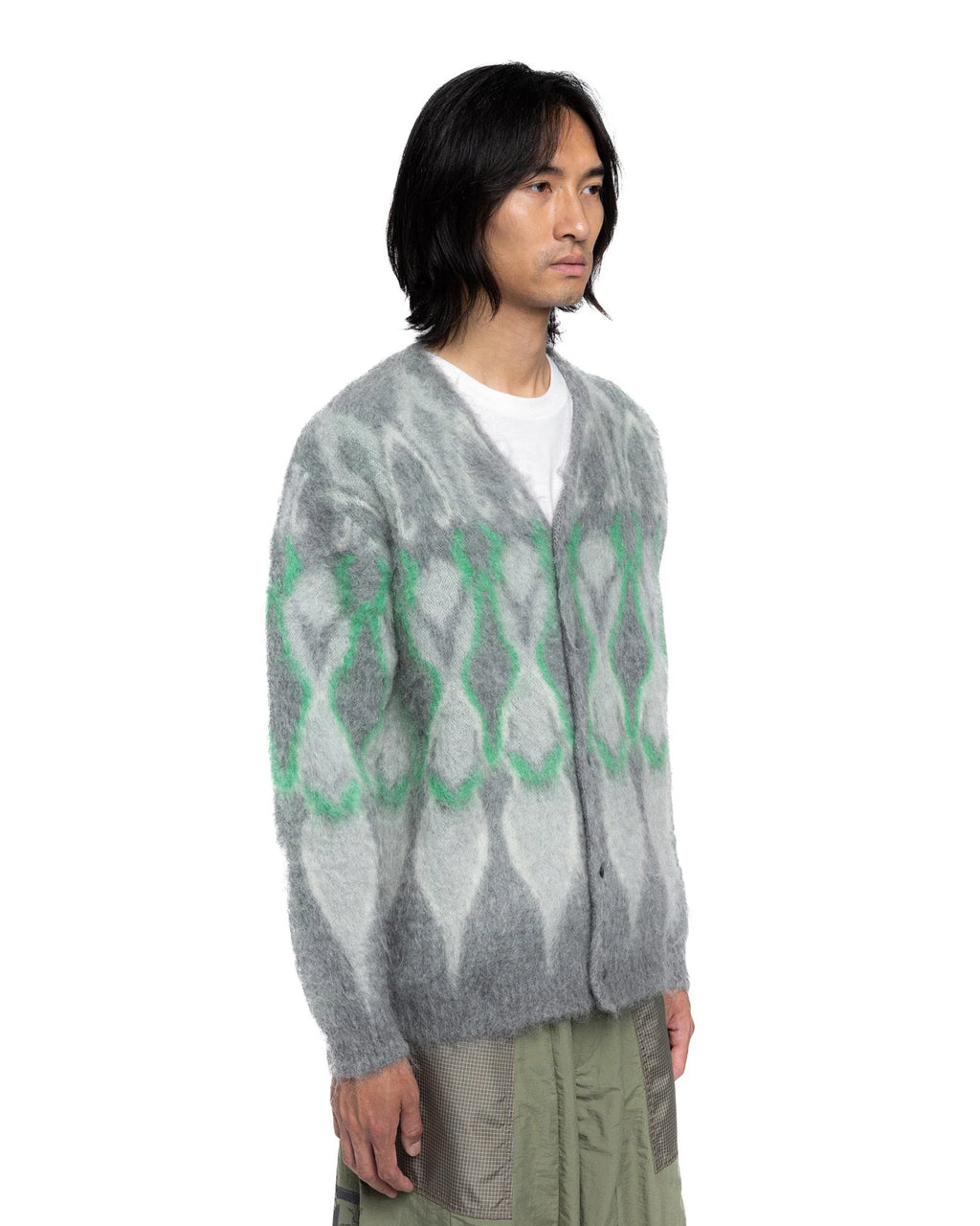 Hidden x Needles Psychedelic Mohair Cardigan
